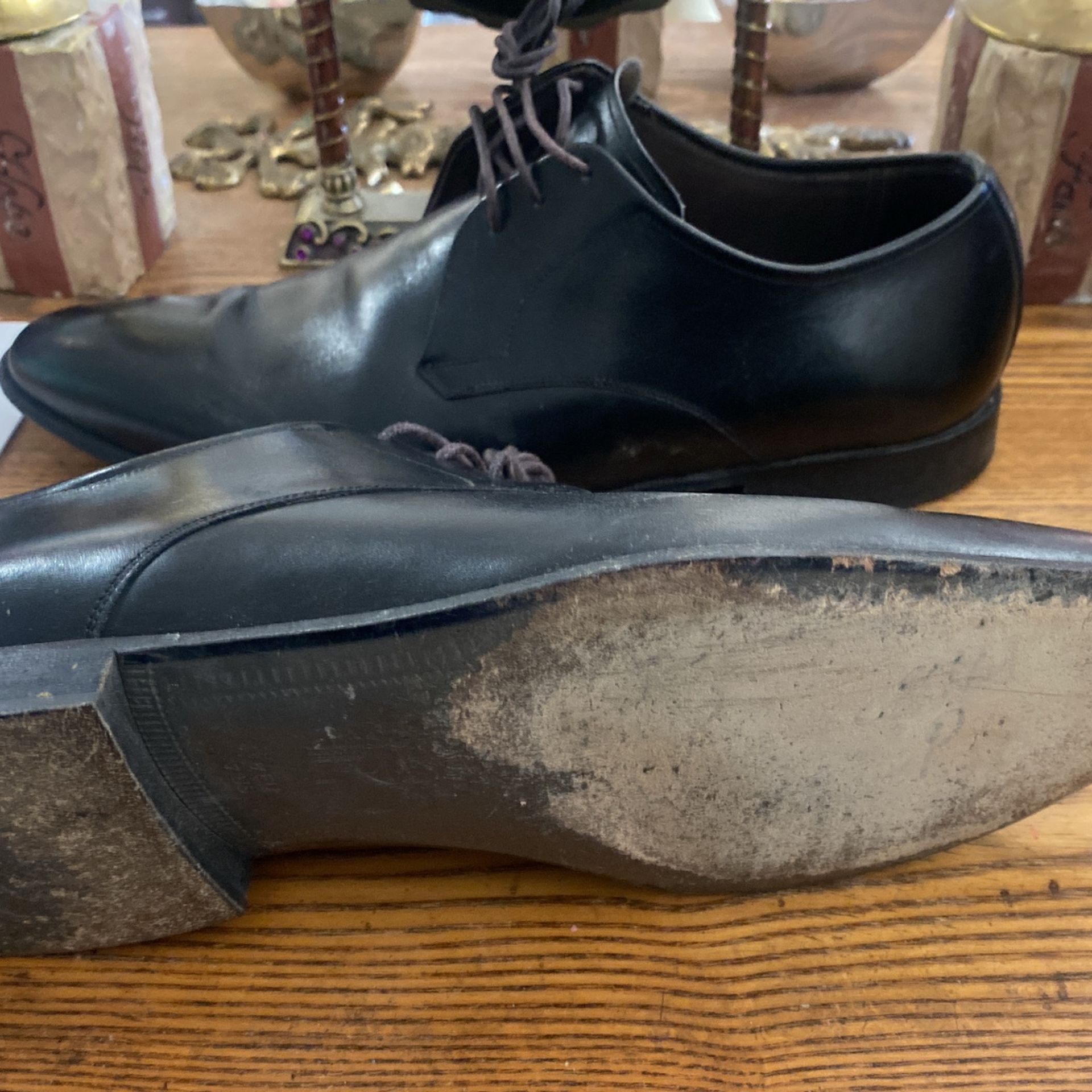 Men Bally Cambrils Black Leather Oxford Sz 7 D - photo 5