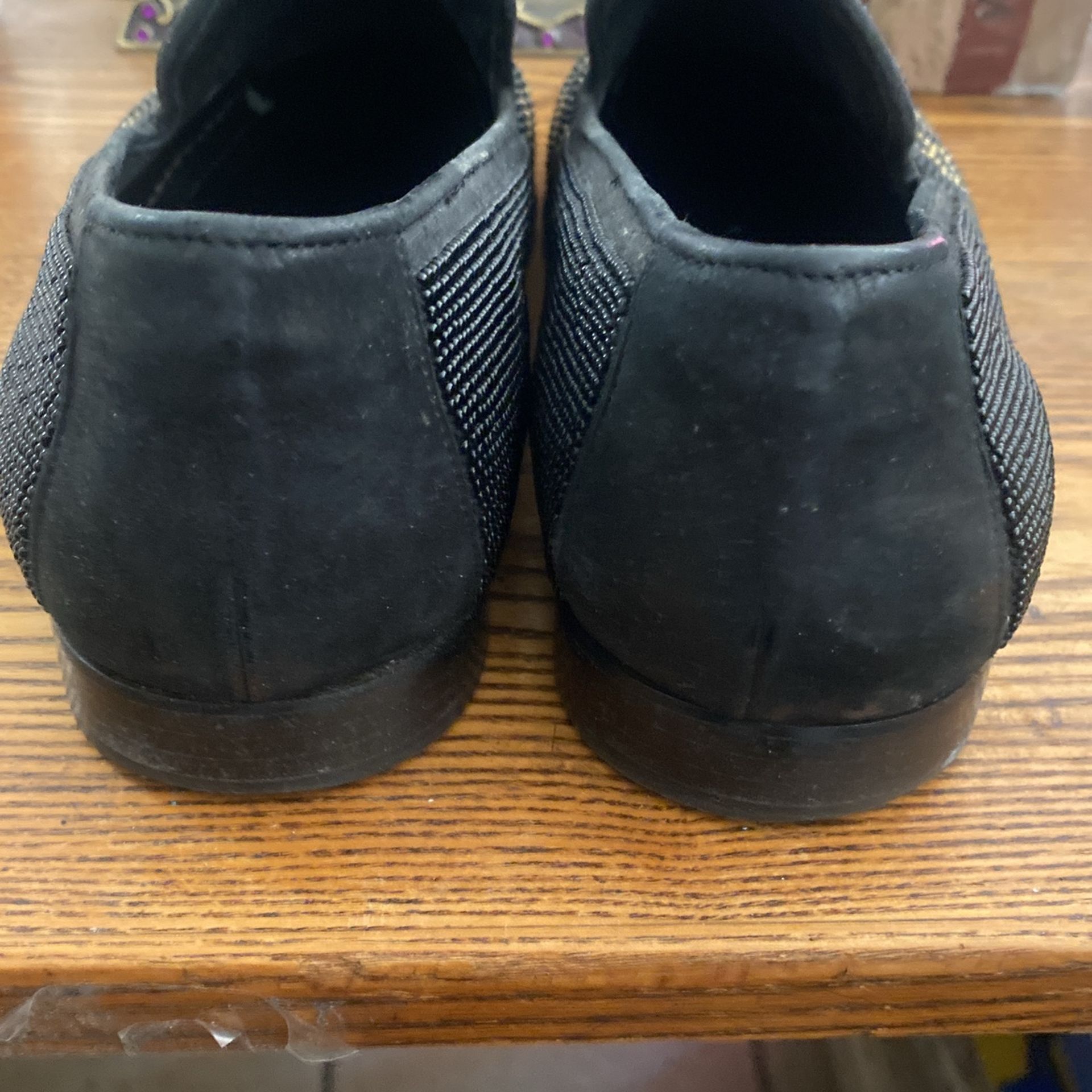 Men Donald J Pliner Shoes Black Gold Beaded Slip On 8 M - photo 4