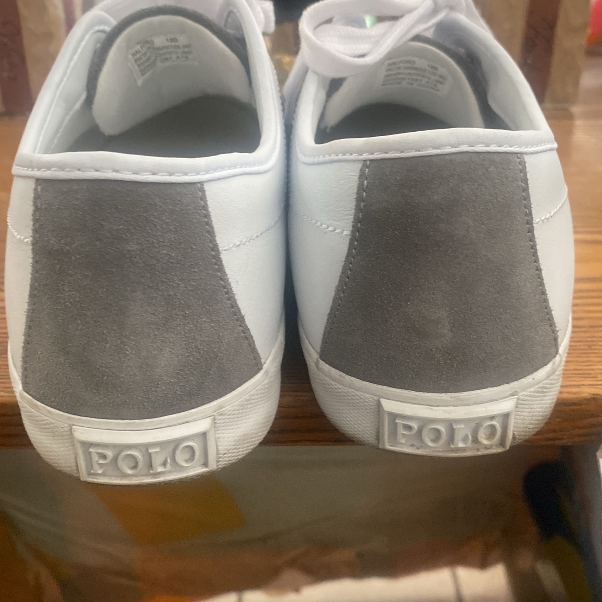 Men Polo Ralph Lauren White Sneakers Size 12 D - photo 3