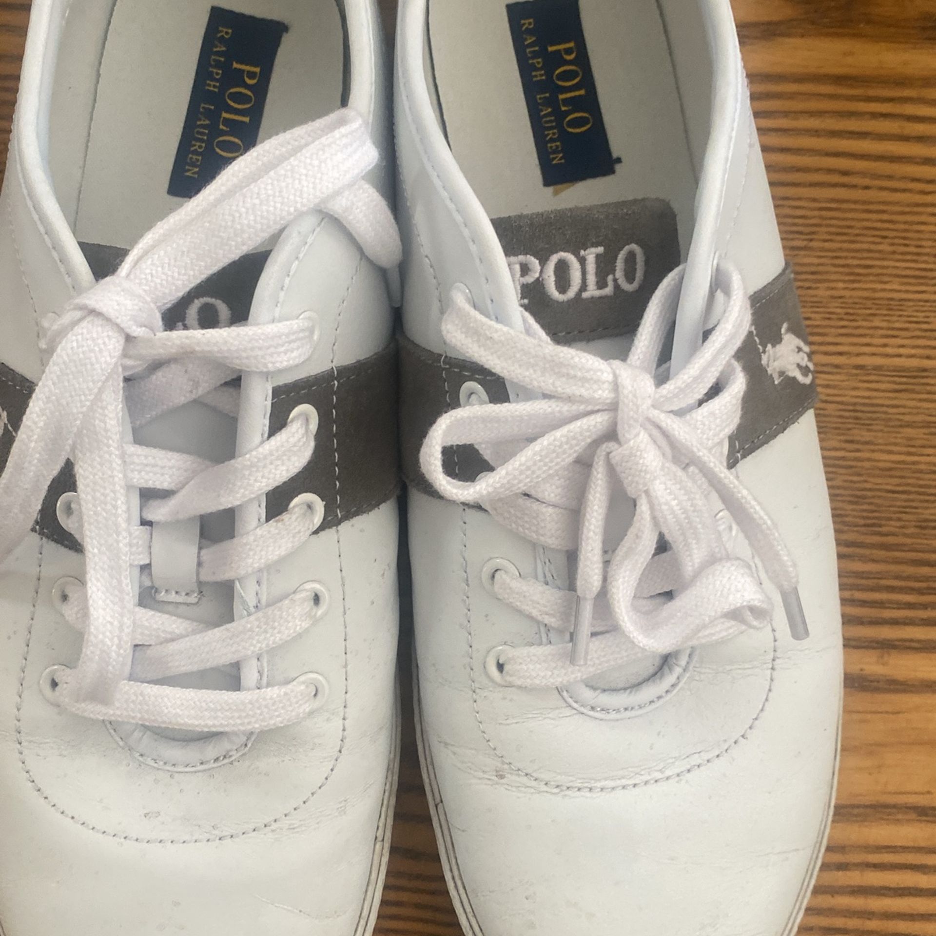Men Polo Ralph Lauren White Sneakers Size 12 D - photo 4