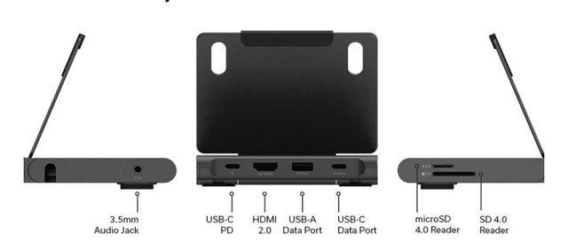 2026 Satechi OntheGo Foldable Stand Hub - 4K HDMI, USB-C PD - photo 3