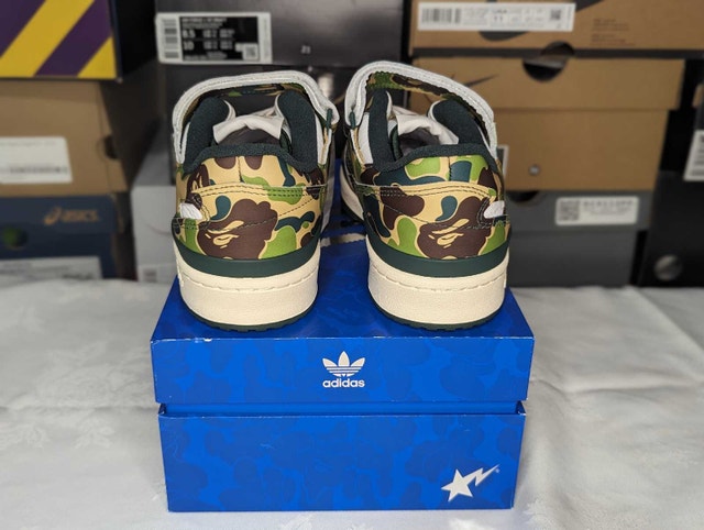DS Adidas x Bape "30th Anni. Green Camo" Forum 84 Low - Sz 5.5 - photo 4