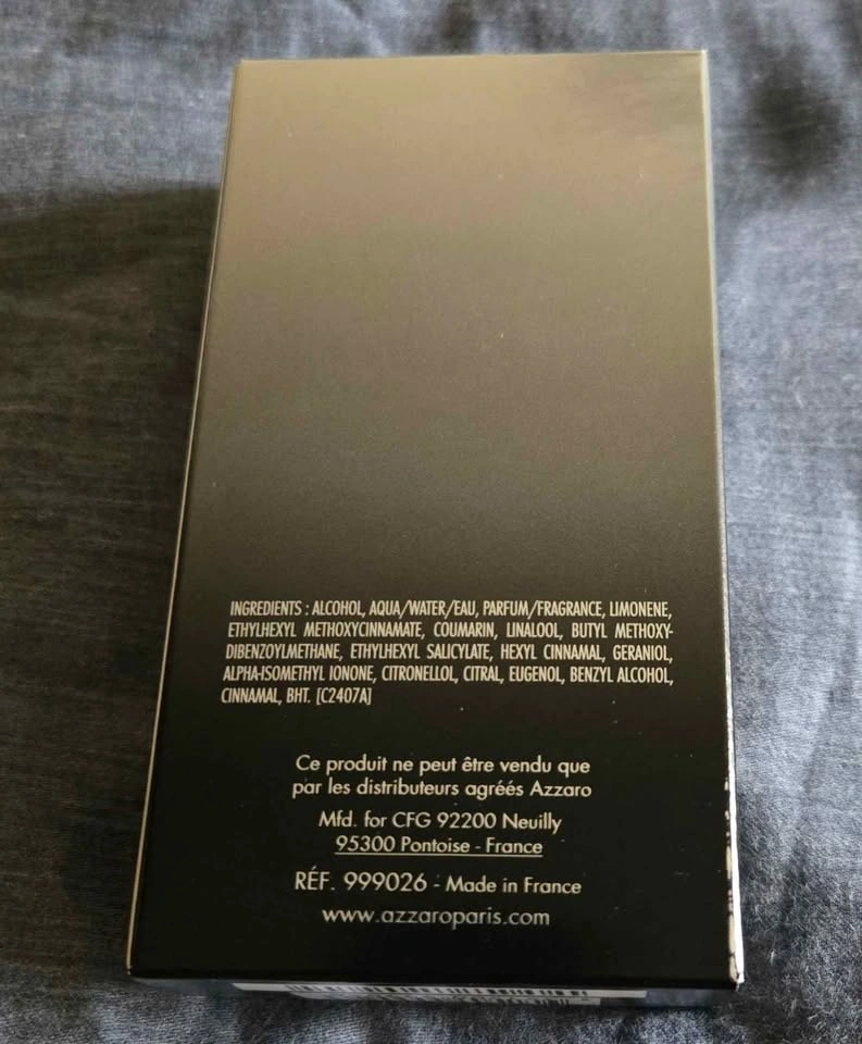 NEW Azzaro Night Time Eau de Toilette Spray 50ml - photo 2