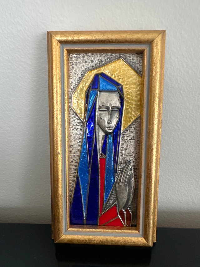 Ottaviani 925 Silver Madonna Quadro 1970s