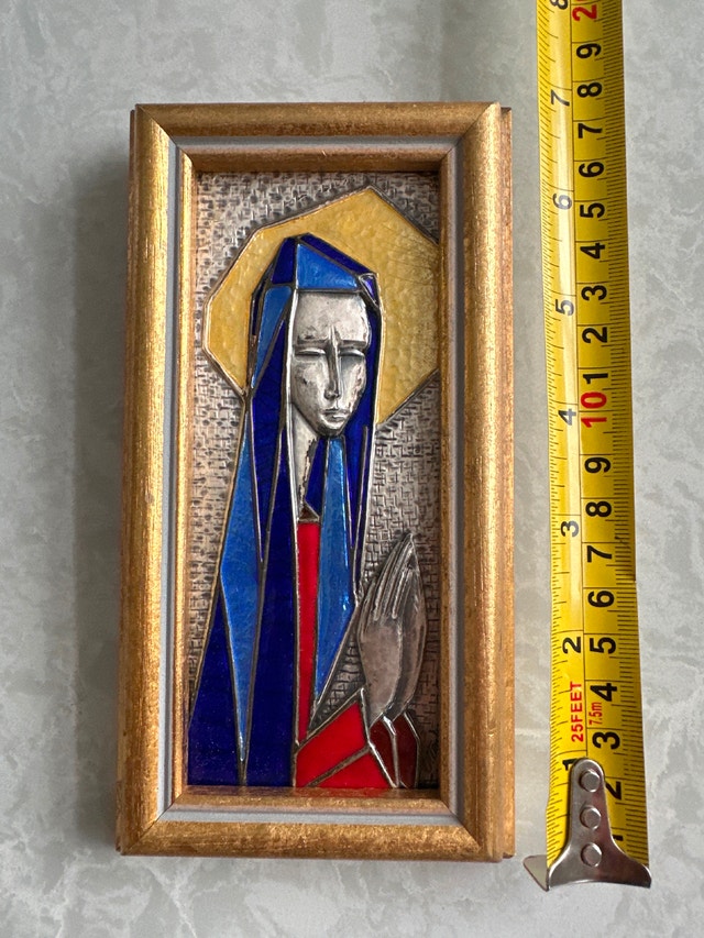 Ottaviani 925 Silver Madonna Quadro 1970s - photo 4