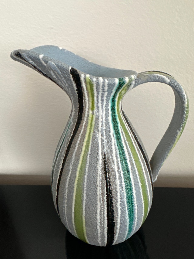 Pottery Jug by Aldo Londi for Bitossi from Raymor collection.