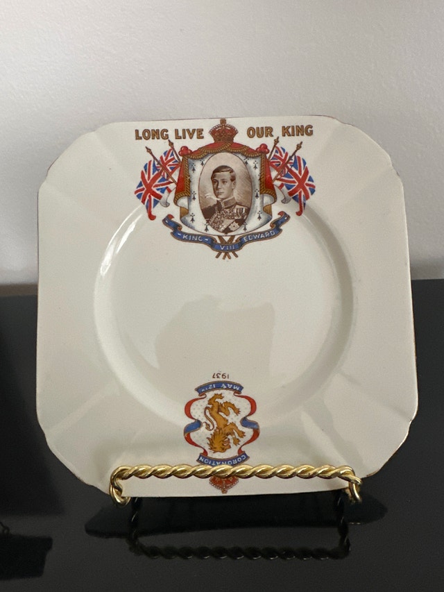 King Edward VIII British Royal Commemorative Plate