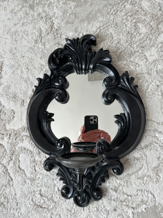 Mirror wall sconce in Baroque or Rococo style