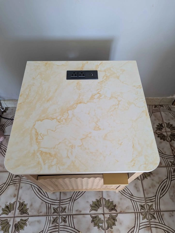 New - Fluted Side Table with Plug - photo 4