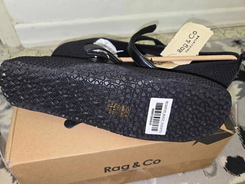 Rag & Co Women's Flats, Black, Size 10 - photo 3