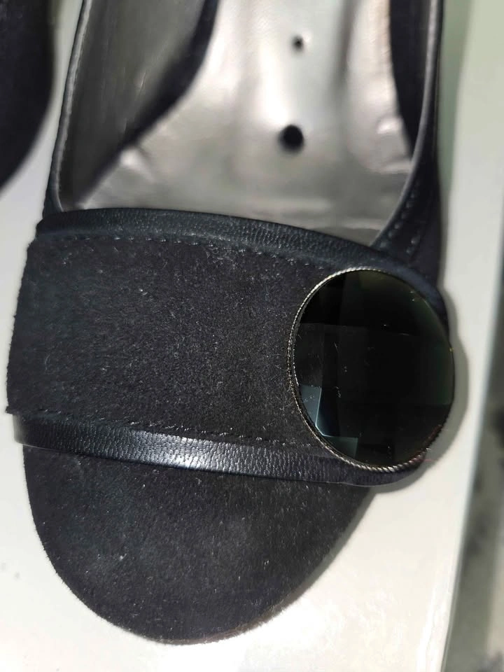 RSVP Women's Black Leather Heels, Size 8 - photo 3