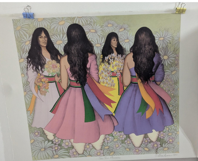 1980 Signed Alice Asmar Taos Corn Dancers Lithograph