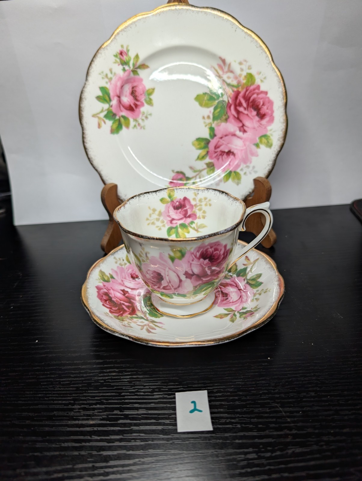 Vintage Royal Albert American Beauty Trio Set