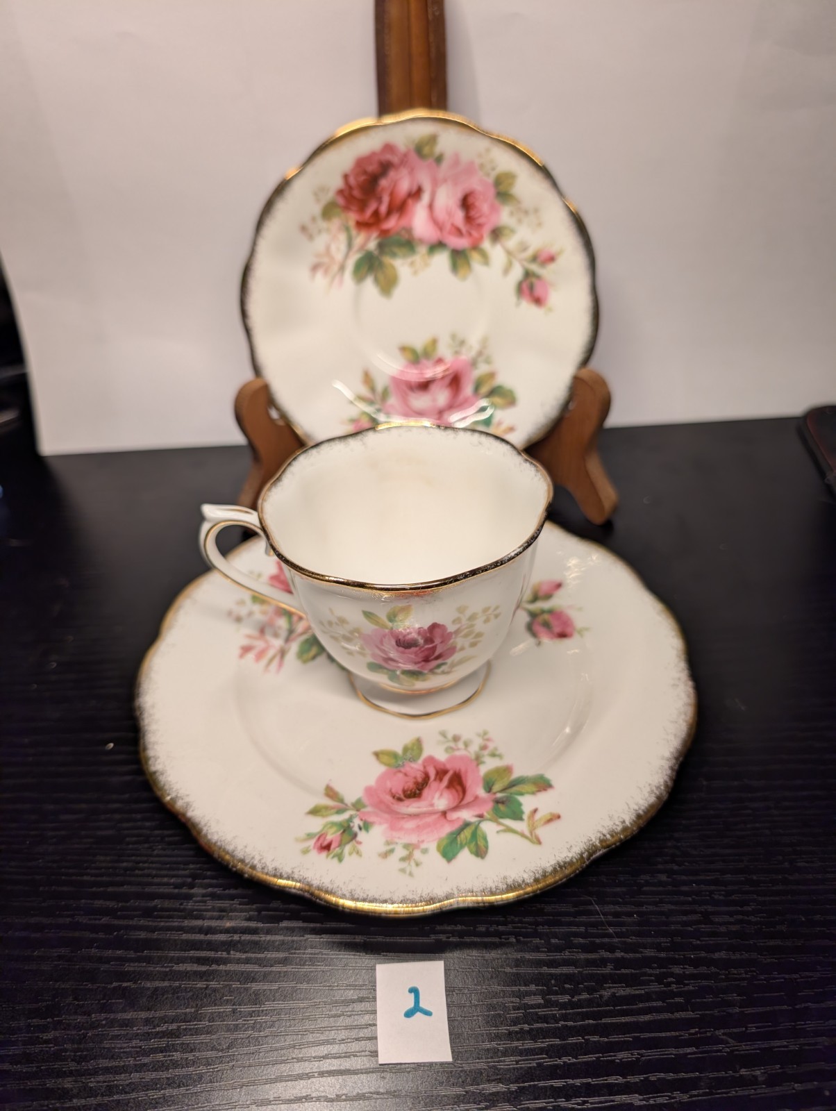 Vintage Royal Albert American Beauty Trio Set - photo 2