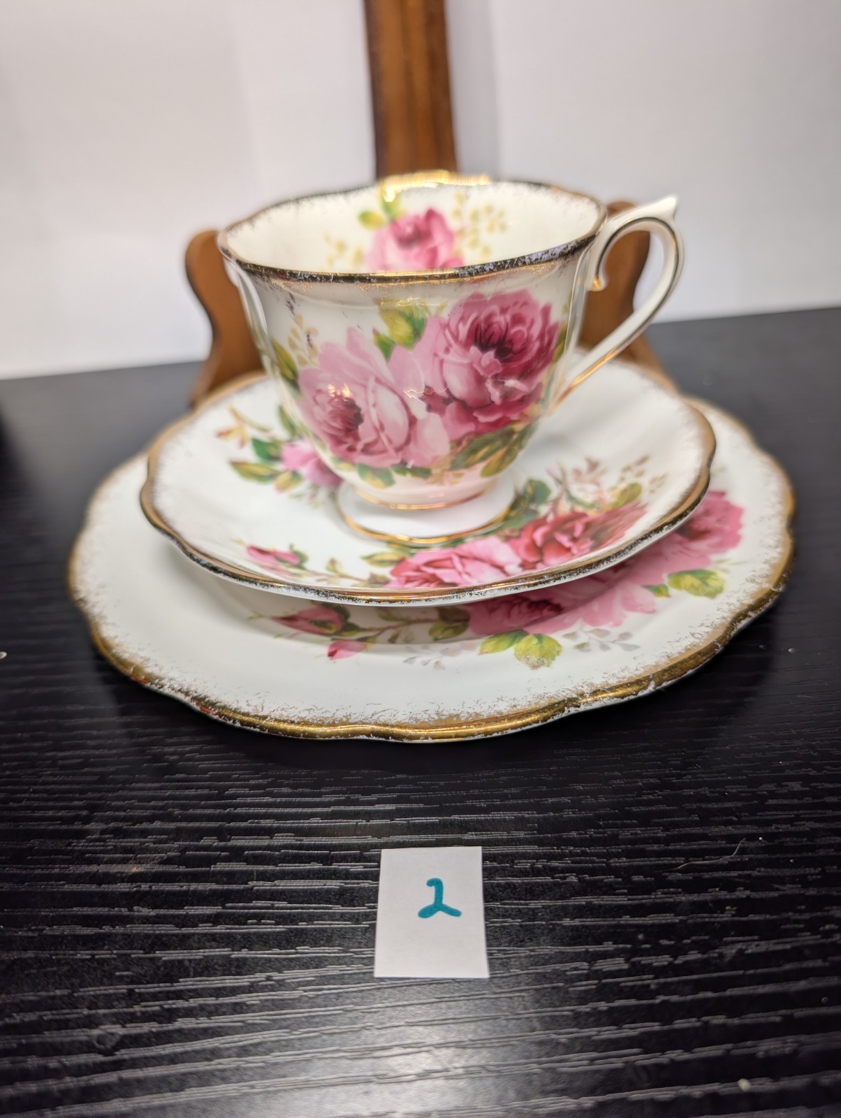 Vintage Royal Albert American Beauty Trio Set - photo 3