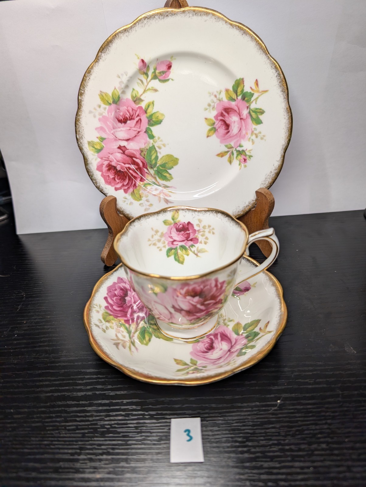 Vintage Royal Albert American Beauty Trio Set - photo 4