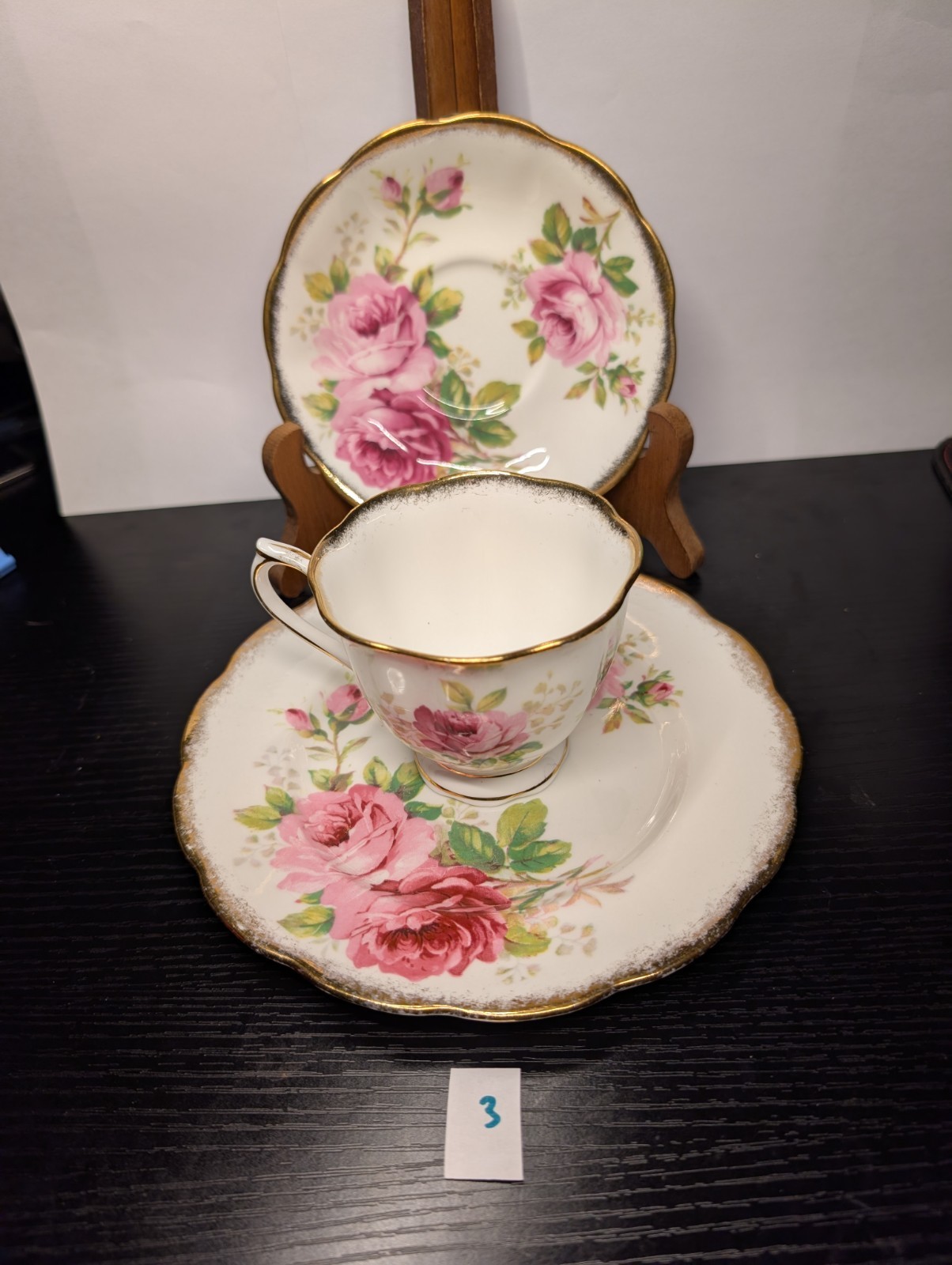 Vintage Royal Albert American Beauty Trio Set - photo 5