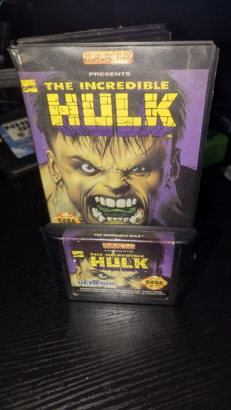 The Incredible Hulk (Sega Genesis, 1994) WITH BOX NO MANUAL