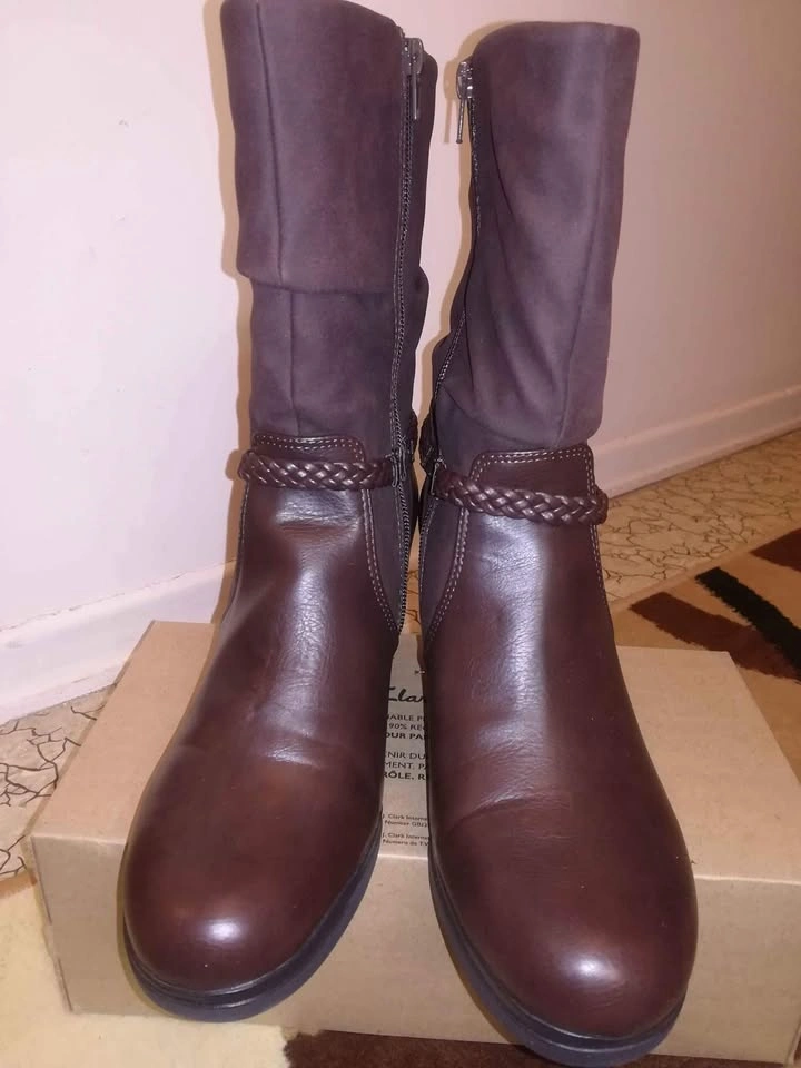 NEW Women's Life Stride soft system flex, brown boots size 10 - photo 2