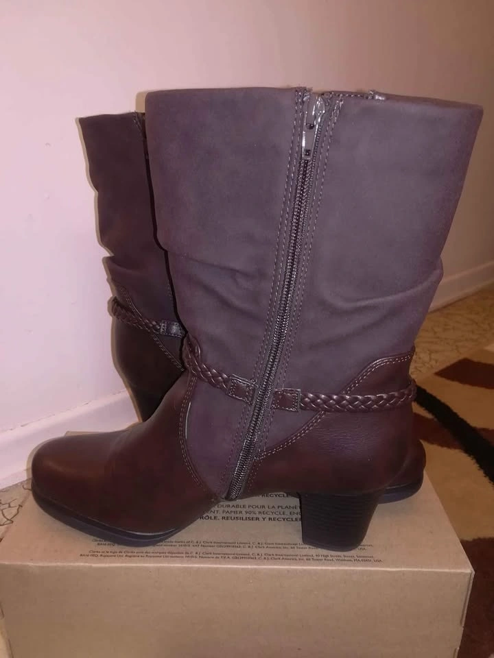 NEW Women's Life Stride soft system flex, brown boots size 10 - photo 3