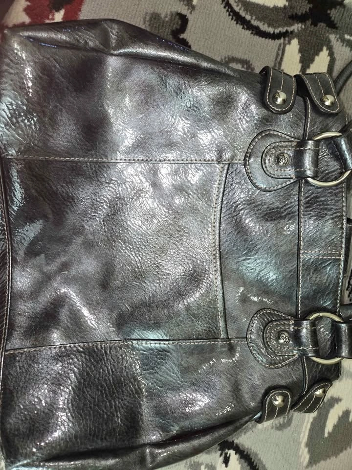 NEW Women's Genna De Rossi Silver/Grey Purse - photo 4