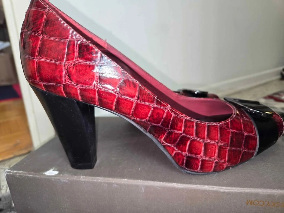 NEW Women's Leather Shoes, Burgundy, Size 10 - photo 2