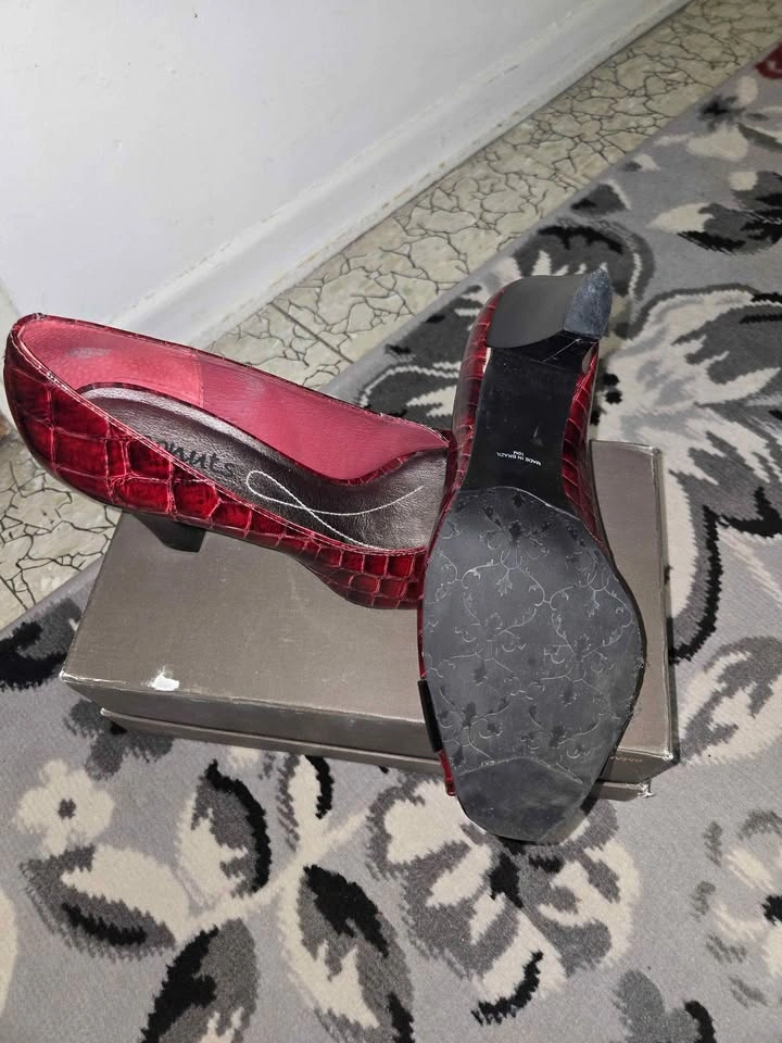 NEW Women's Leather Shoes, Burgundy, Size 10 - photo 3