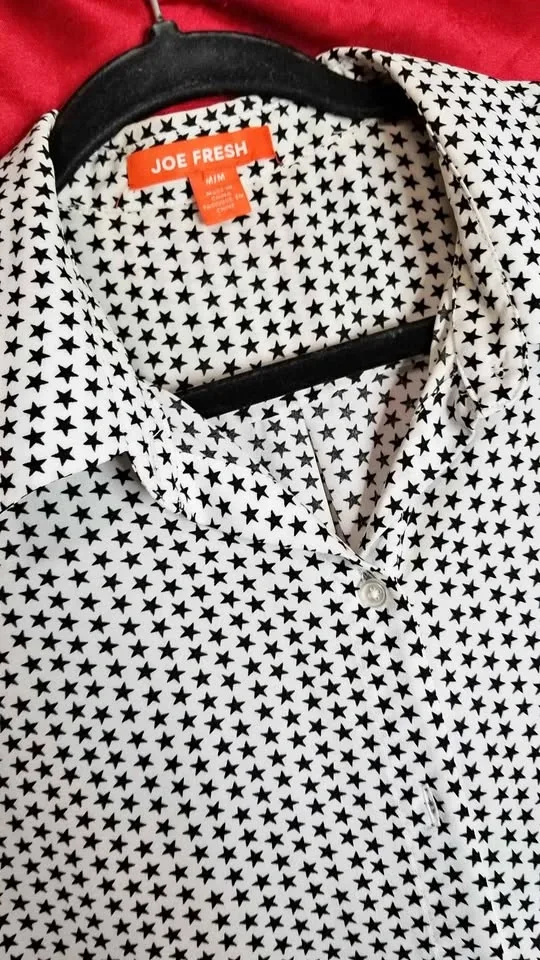Joe Fresh Star Print Button Up Shirt