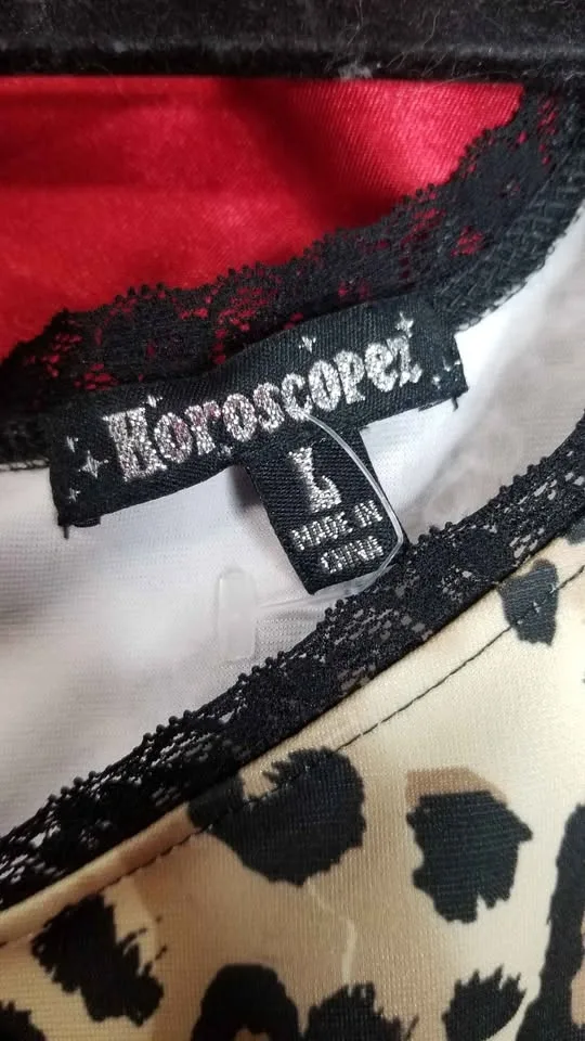 Vintage Horoscopez Leopard Cheetah Print Mini Dress - photo 3