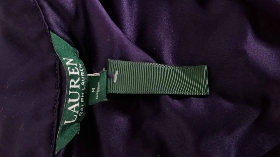 LAUREN Ralph Lauren Purple Satin Pajama Top - photo 2