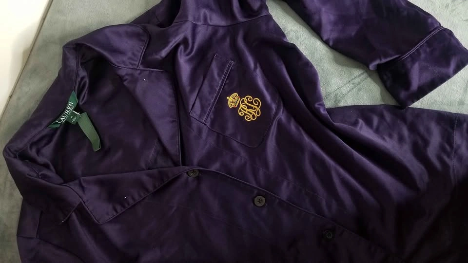 LAUREN Ralph Lauren Purple Satin Pajama Top - photo 3
