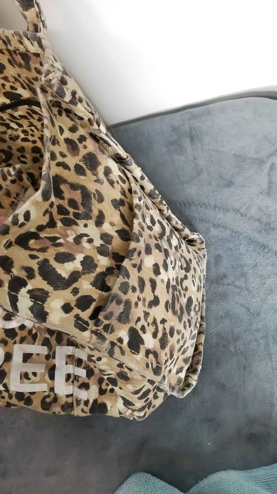 Leopard Print "Wild & Free" Tote/Beach Bag - photo 2