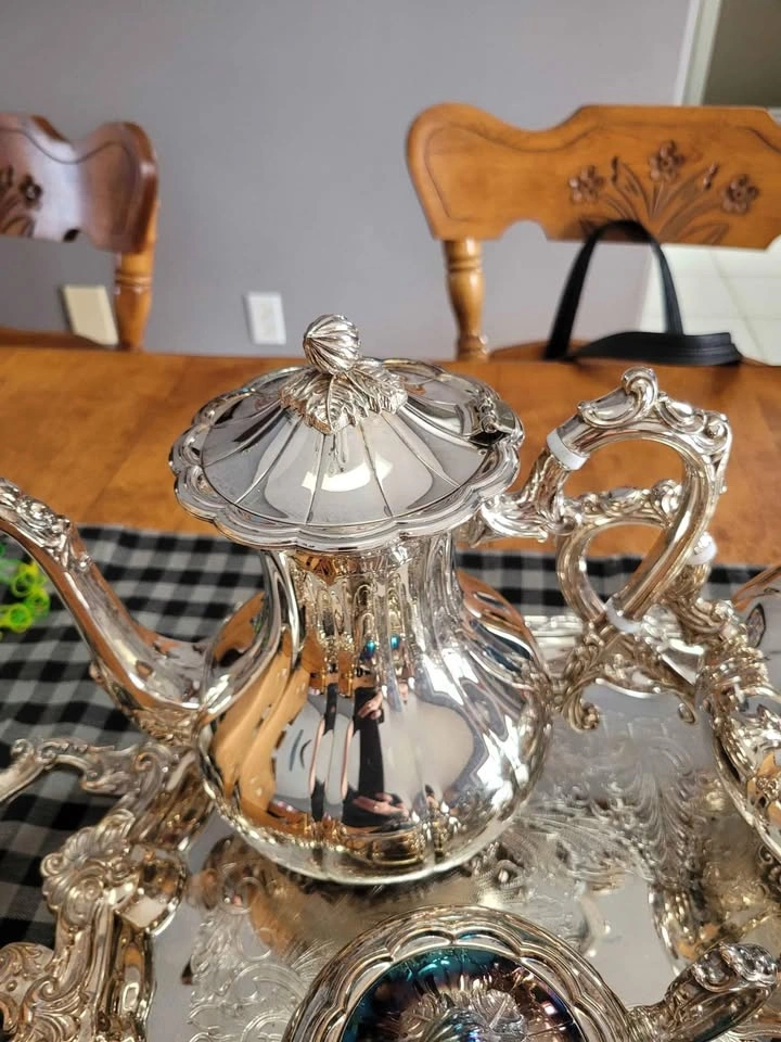 Silver Plated Tea Set - photo 2