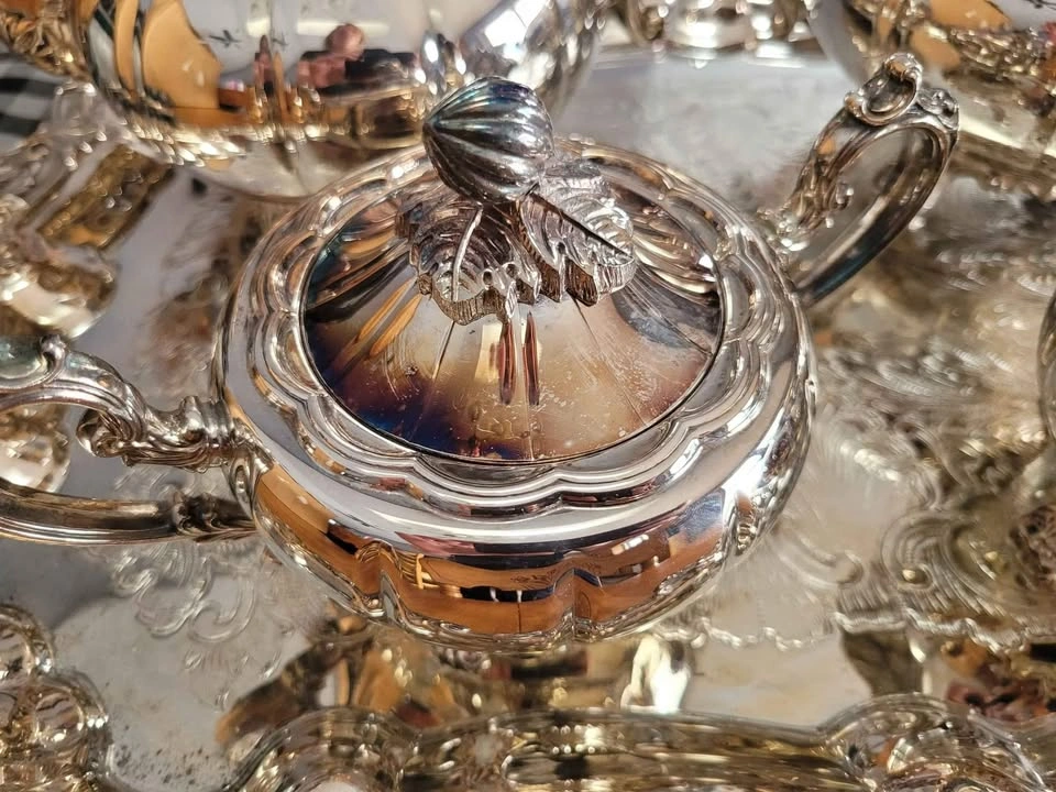 Silver Plated Tea Set - photo 3