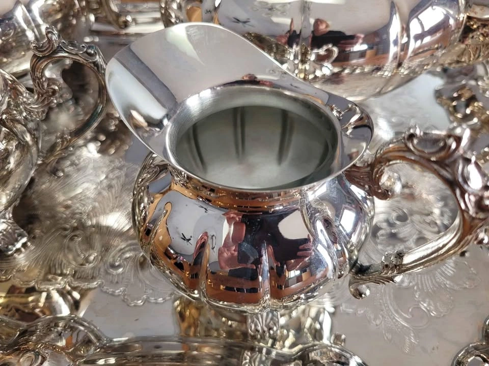 Silver Plated Tea Set - photo 4