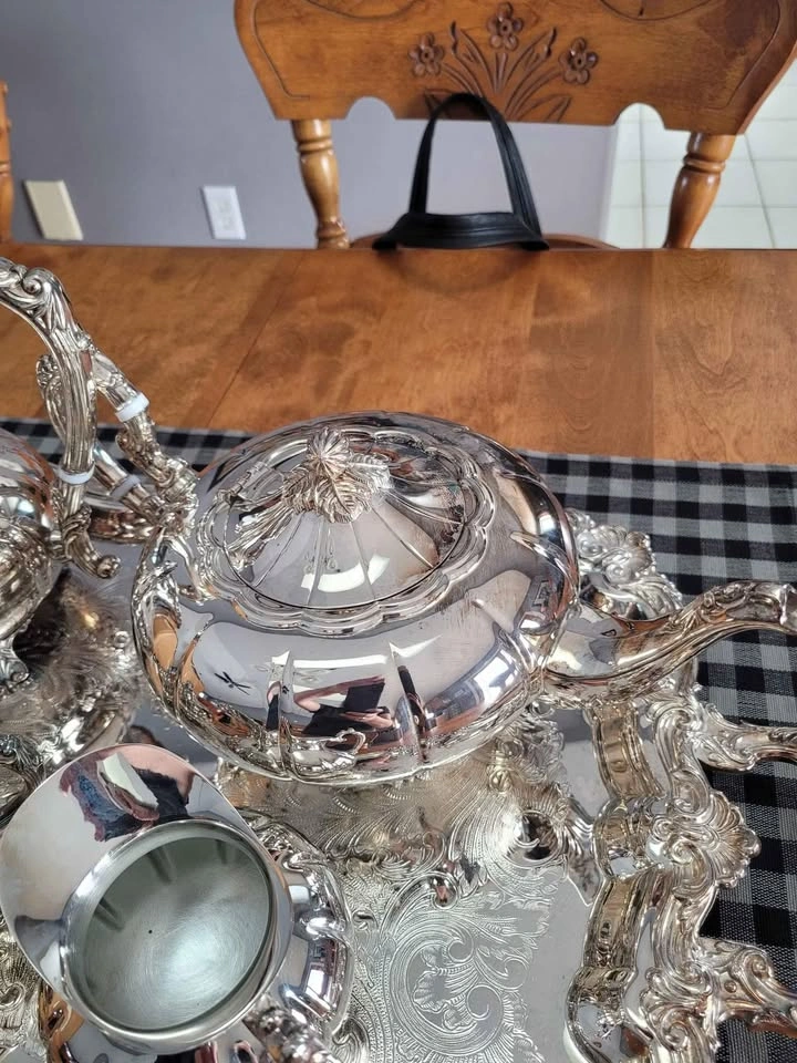Silver Plated Tea Set - photo 5