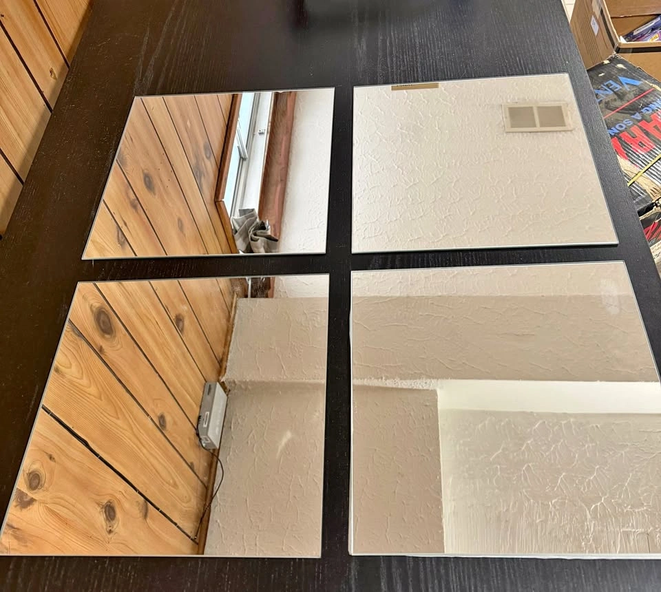 Mirror Tiles 12”x12” (30x30 cm) – Set of 4