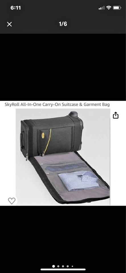 Luggage Carry On SKYROLL Pair w/ Garment Bag - New