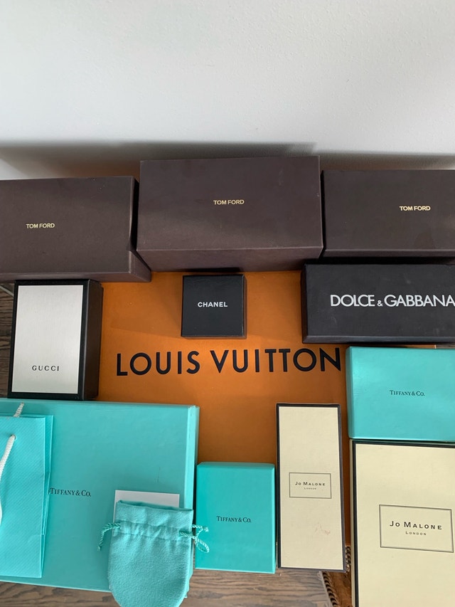 Designer Boxes & Bags - Gucci, Chanel, Dior, Tiffany