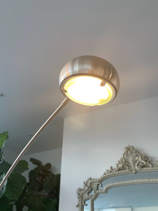 Retro MCM Floor Lamp - Stainless Steel, 5 Adjustable Lights - photo 5