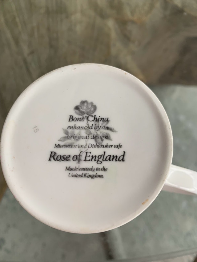 China Teacup Coffee Cup - Bone China, Floral Victorian Retro - photo 2