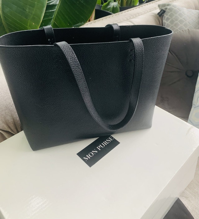 PURSE TOTE MON PURSE designer quality leather black - photo 4