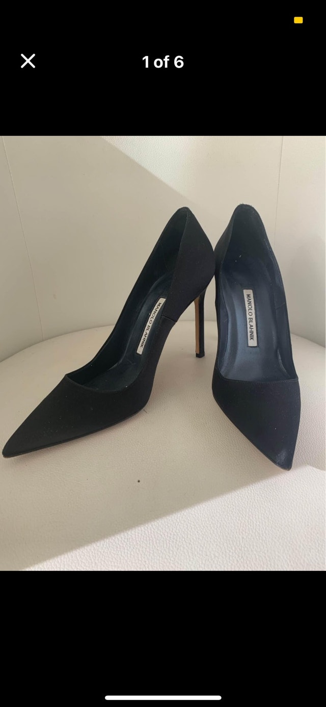 Manolo Blahnik HEELS SILK excellent condition 9