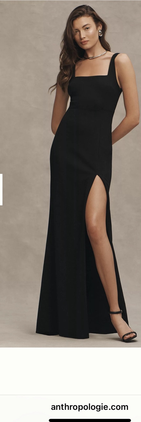 Anthropology LBD Long New Elegant Quality Flatter