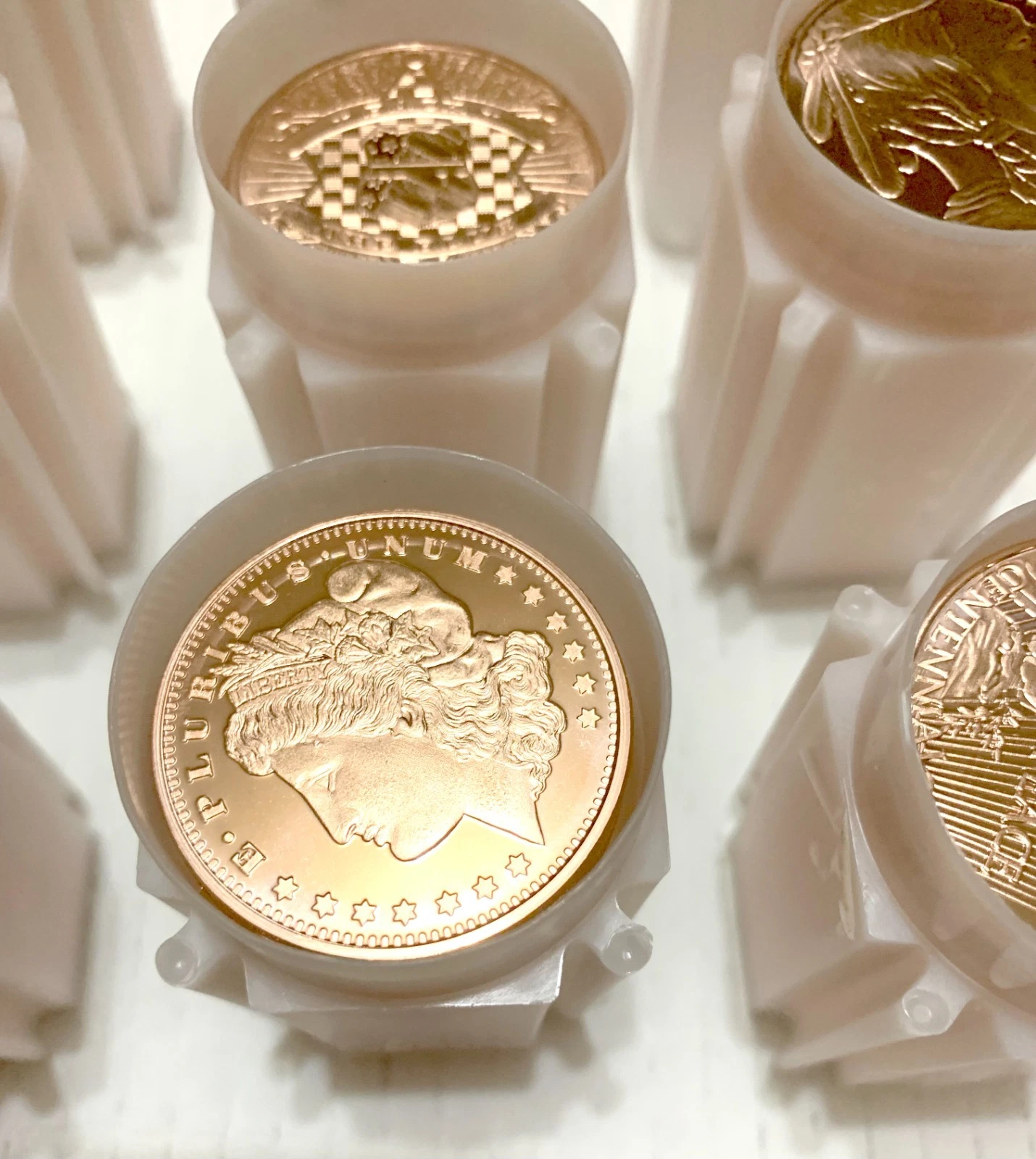20 x 1 oz .999 Copper Rounds - 1 Tube (Random Designs) - photo 4