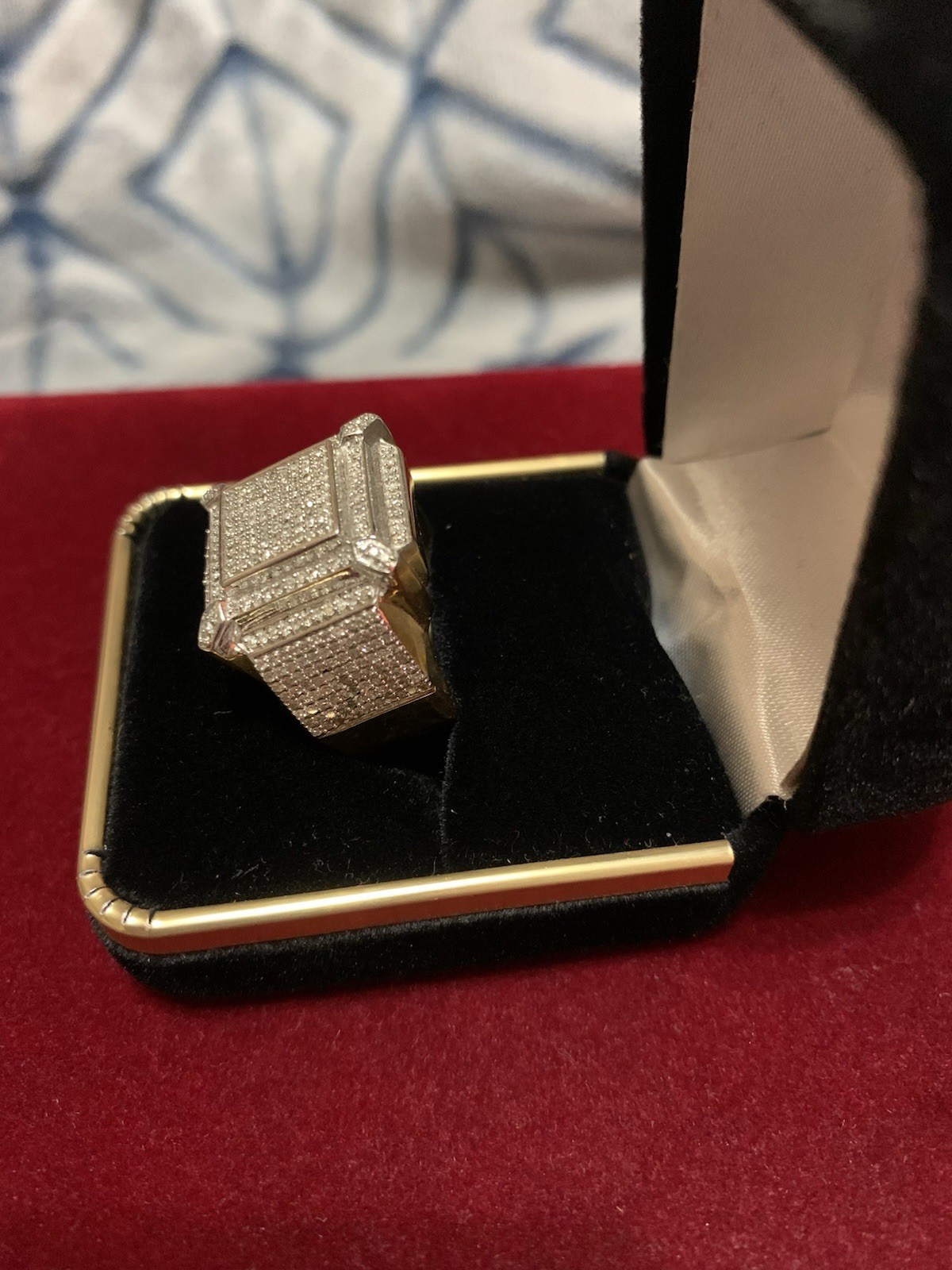 Men's 10K Gold Diamond Ring - photo 4