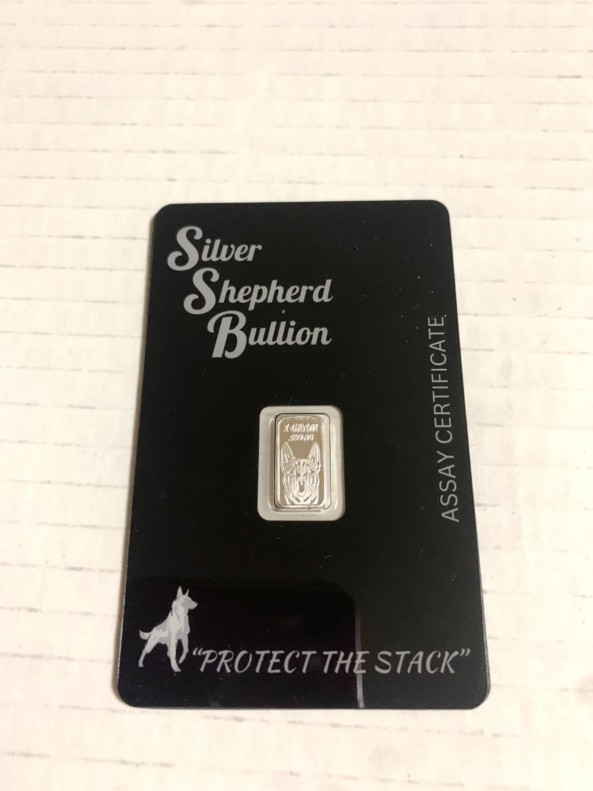 1 gram Silver Shepherd Bullion