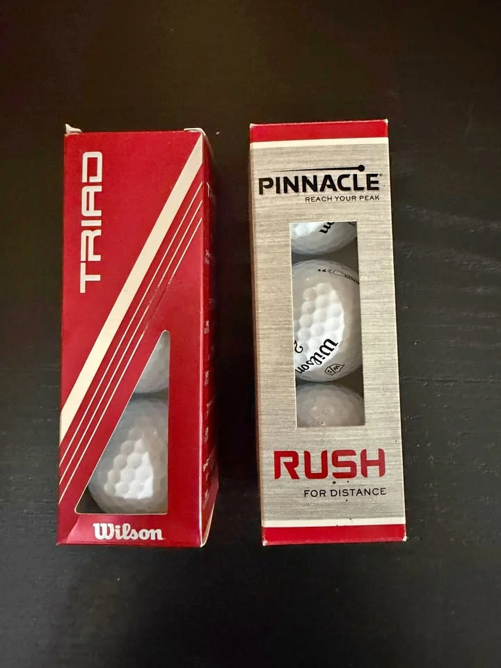 Golf Balls – Wilson Triad & Pinnacle Rush (3-pack each)