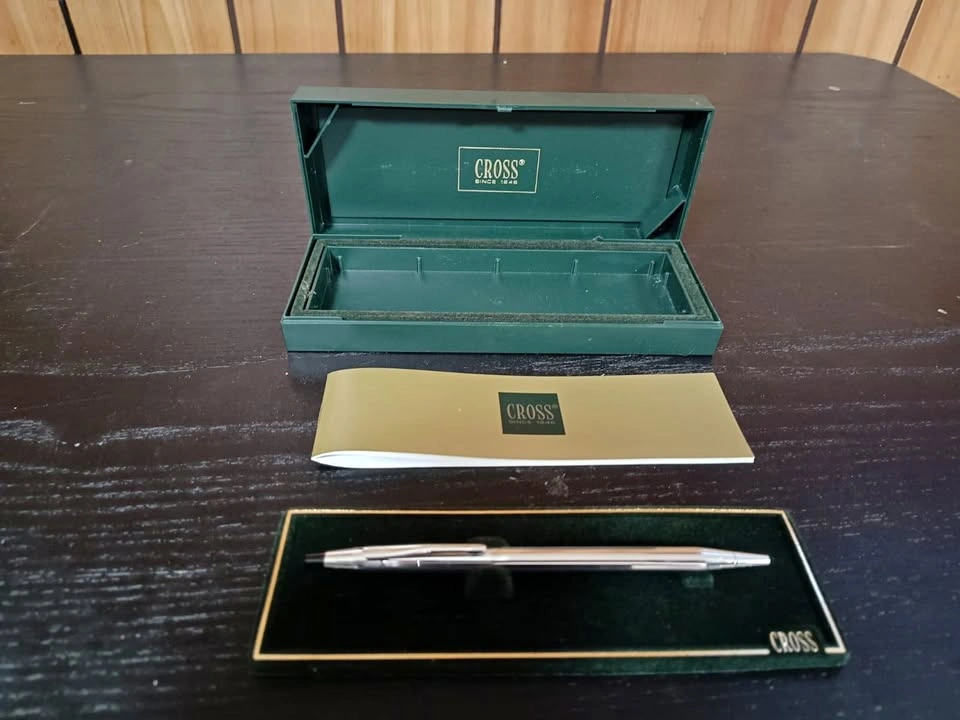 Cross Ballpoint Pen - Silver Finish w/ Case