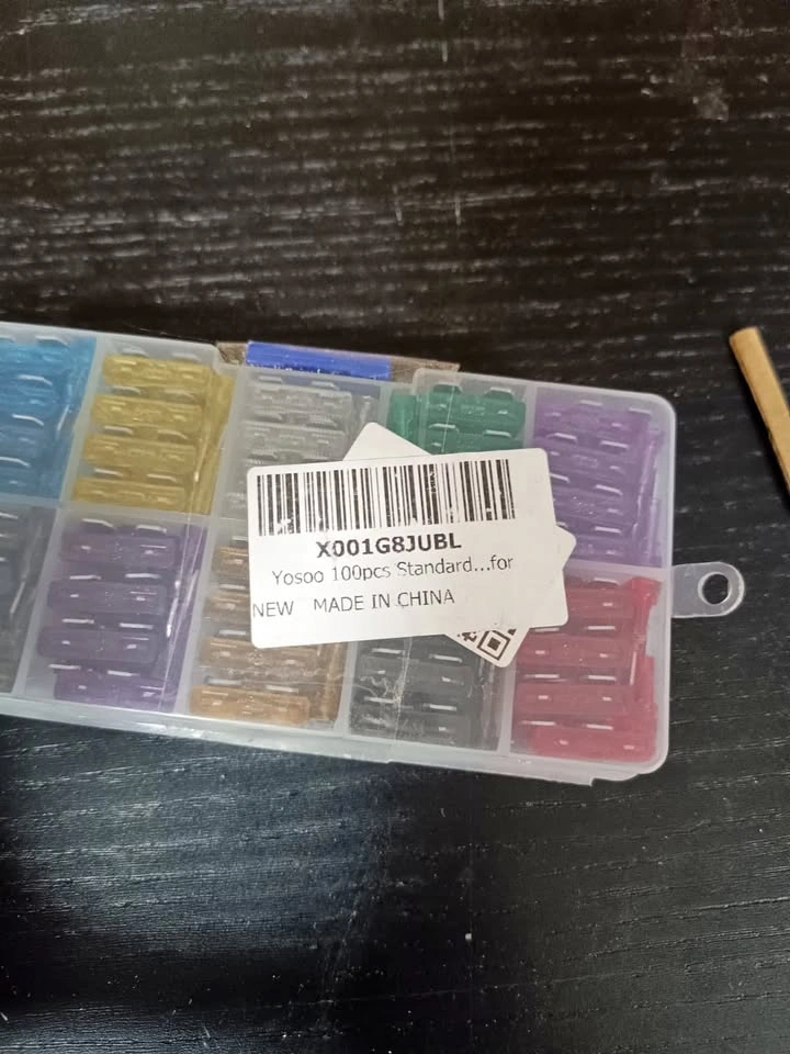 100pcs Car Fuse Kit (Blade Fuses)